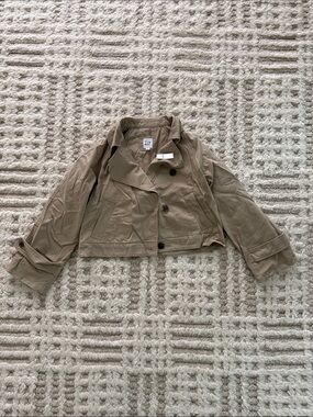 GAP Relaxed Cropped Trench Coat